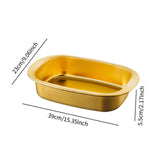 Maxbell Roasting Pan Thick Cookie Sheet Broiling Pan for Chicken Small Lobsters Meat 39x23x5.5cm