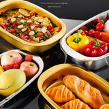 Maxbell Roasting Pan Thick Cookie Sheet Broiling Pan for Chicken Small Lobsters Meat 39x23x8.5cm