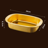 Maxbell Roasting Pan Thick Cookie Sheet Broiling Pan for Chicken Small Lobsters Meat 39x23x8.5cm