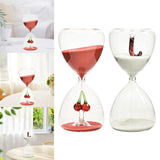 Maxbell Christmas Hourglass Timer Hour Glass Ornament for Office Living Room Red sand