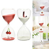 Maxbell Christmas Hourglass Timer Hour Glass Ornament for Office Living Room Red sand