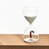 Maxbell Christmas Hourglass Timer Hour Glass Ornament for Office Living Room White sand