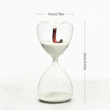 Maxbell Christmas Hourglass Timer Hour Glass Ornament for Office Living Room White sand