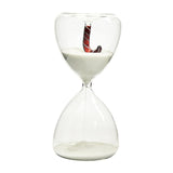 Maxbell Christmas Hourglass Timer Hour Glass Ornament for Office Living Room White sand