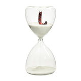 Maxbell Christmas Hourglass Timer Hour Glass Ornament for Office Living Room White sand