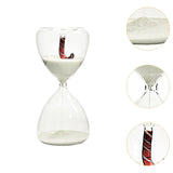 Maxbell Christmas Hourglass Timer Hour Glass Ornament for Office Living Room White sand