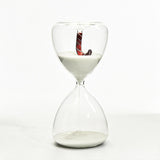 Maxbell Christmas Hourglass Timer Hour Glass Ornament for Office Living Room White sand