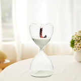 Maxbell Christmas Hourglass Timer Hour Glass Ornament for Office Living Room White sand
