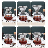 Maxbell Coffee Filter Sturdy Pour over Coffee Filter for Coffee Lover Office Kitchen 13.8x10.7x7.9cm