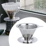 Maxbell Coffee Filter Sturdy Pour over Coffee Filter for Coffee Lover Office Kitchen 13.8x10.7x7.9cm
