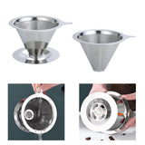 Maxbell Coffee Filter Sturdy Pour over Coffee Filter for Coffee Lover Office Kitchen 13.8x10.7x7.9cm