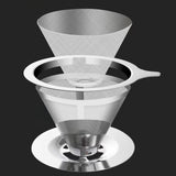 Maxbell Coffee Filter Sturdy Pour over Coffee Filter for Coffee Lover Office Kitchen 13.9x13.9x7.8cm