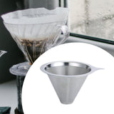 Maxbell Coffee Filter Sturdy Pour over Coffee Filter for Coffee Lover Office Kitchen 13.9x13.9x7.8cm