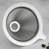 Maxbell Coffee Filter Sturdy Pour over Coffee Filter for Coffee Lover Office Kitchen 13.9x13.9x7.8cm