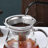 Maxbell Coffee Filter Sturdy Pour over Coffee Filter for Coffee Lover Office Kitchen 13.9x13.9x7.8cm