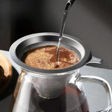 Maxbell Coffee Filter Sturdy Pour over Coffee Filter for Coffee Lover Office Kitchen 13.9x13.9x7.8cm