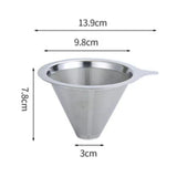 Maxbell Coffee Filter Sturdy Pour over Coffee Filter for Coffee Lover Office Kitchen 13.9x13.9x7.8cm