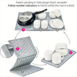 Maxbell Folding Dish Drying Mat Table Mat Kitchen Accessories Heat Resistant Pot Mat