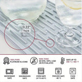 Maxbell Folding Dish Drying Mat Table Mat Kitchen Accessories Heat Resistant Pot Mat