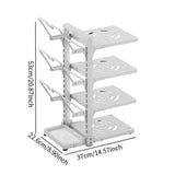 Maxbell Adjustable Pot Pan Organizer Rack 4 Tiers Pot Storage Rack for Baking Sheets