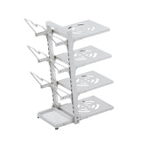 Maxbell Adjustable Pot Pan Organizer Rack 4 Tiers Pot Storage Rack for Baking Sheets