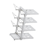 Maxbell Adjustable Pot Pan Organizer Rack 4 Tiers Pot Storage Rack for Baking Sheets
