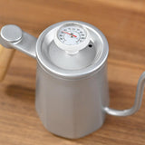Maxbell Hanging Ear Coffee Pot 550ml Insulated Milk Warmer for Home Coffee Shop Gift White