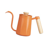 Maxbell Hanging Ear Coffee Pot 550ml Insulated Milk Warmer for Home Coffee Shop Gift Orange