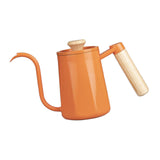 Maxbell Hanging Ear Coffee Pot 550ml Insulated Milk Warmer for Home Coffee Shop Gift Orange