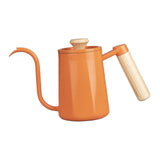 Maxbell Hanging Ear Coffee Pot 550ml Insulated Milk Warmer for Home Coffee Shop Gift Orange