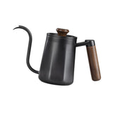 Maxbell Hanging Ear Coffee Pot 550ml Insulated Milk Warmer for Home Coffee Shop Gift Black
