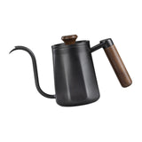 Maxbell Hanging Ear Coffee Pot 550ml Insulated Milk Warmer for Home Coffee Shop Gift Black