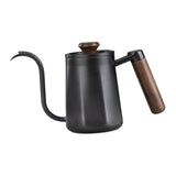 Maxbell Hanging Ear Coffee Pot 550ml Insulated Milk Warmer for Home Coffee Shop Gift Black