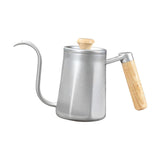 Maxbell Hanging Ear Coffee Pot 550ml Insulated Milk Warmer for Home Coffee Shop Gift Silver