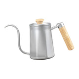 Maxbell Hanging Ear Coffee Pot 550ml Insulated Milk Warmer for Home Coffee Shop Gift Silver