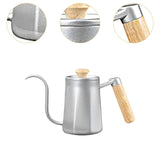 Maxbell Hanging Ear Coffee Pot 550ml Insulated Milk Warmer for Home Coffee Shop Gift Silver