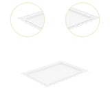 Maxbell Cupcake Serving Tray Iron Tea Party Serving Platter for Baby Shower Birthday White