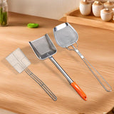 Maxbell Oil Skimmer for Deep Fryer Cooking Oil Strainer for Noodle Oil Residues Meat 36cmx17.5cmx2.5cm
