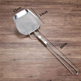 Maxbell Oil Skimmer for Deep Fryer Cooking Oil Strainer for Noodle Oil Residues Meat 50cmx11cmx3cm