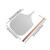 Maxbell 12 inch Pizza Peel for Cheese, Bread, Fruit, Vegetables Sturdy Pizza Spatula 52.5cm