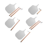 Maxbell 12 inch Pizza Peel for Cheese, Bread, Fruit, Vegetables Sturdy Pizza Spatula 52.5cm