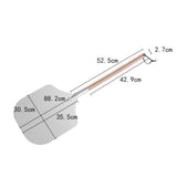 Maxbell 12 inch Pizza Peel for Cheese, Bread, Fruit, Vegetables Sturdy Pizza Spatula 52.5cm