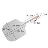 Maxbell 12 inch Pizza Peel for Cheese, Bread, Fruit, Vegetables Sturdy Pizza Spatula 28.2cm