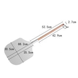 Maxbell 12 inch Pizza Peel for Cheese, Bread, Fruit, Vegetables Sturdy Pizza Spatula 52.5cm with box