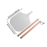 Maxbell 12 inch Pizza Peel for Cheese, Bread, Fruit, Vegetables Sturdy Pizza Spatula 97.2cm with box