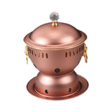 Maxbell Alcohol Burner Hot Pot Copper Pot Buffet Hot for Family Gathering BBQ Parties Copper Color