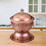 Maxbell Alcohol Burner Hot Pot Copper Pot Buffet Hot for Family Gathering BBQ Parties Copper Color