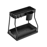 Maxbell Sink Organizer Storage Drawer L Shaped Sliding Multipurpose Sink Shelf 1pc black