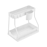 Maxbell Sink Organizer Storage Drawer L Shaped Sliding Multipurpose Sink Shelf 1pc white