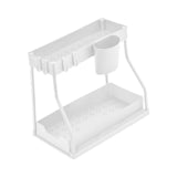 Maxbell Sink Organizer Storage Drawer L Shaped Sliding Multipurpose Sink Shelf 1pc white